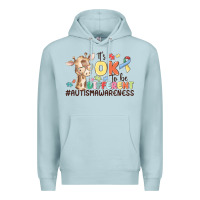 Blue Mist its ok to be different Premium Hoodie - MaliasSmallBusiness
