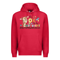 Cardinal its ok to be different Premium Hoodie - MaliasSmallBusiness
