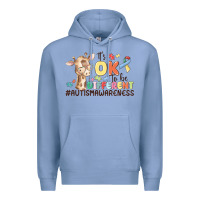 Colony Blue its ok to be different Premium Hoodie - MaliasSmallBusiness