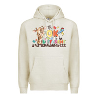Oatmeal Heather its ok to be different Premium Hoodie - MaliasSmallBusiness