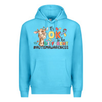 Ocean Blue its ok to be different Premium Hoodie - MaliasSmallBusiness