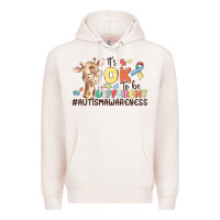 Pale Pink its ok to be different Premium Hoodie - MaliasSmallBusiness