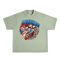 Oil Green American babe Urban Heavy Tee - Zillion Design Studio