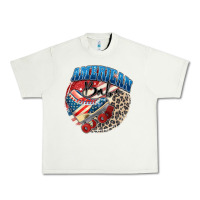 Pistachio American babe Urban Heavy Tee - Zillion Design Studio