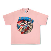 Salmon American babe Urban Heavy Tee - Zillion Design Studio