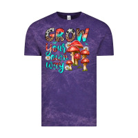 Cloud Purple grow your own way Vintage Tee - texasbilliewilder