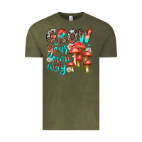 Vintage Olive grow your own way Vintage Tee - texasbilliewilder