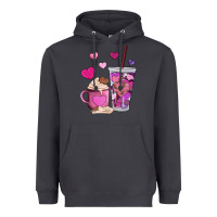 Smoke valentines day heart coffe Heavyweight Hoodie - AdoDesignShop