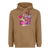 Toasted Coconut valentines day heart coffe Heavyweight Hoodie - AdoDesignShop