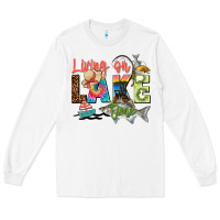 White living on lake time Long Sleeve Tee - Zillion Design Studio