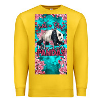 Lemon just a girl who loves pandas Premium Sweatshirt - LillyAllenDesigns
