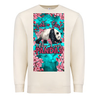 Sandshell just a girl who loves pandas Premium Sweatshirt - LillyAllenDesigns