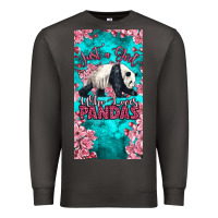 Smoke just a girl who loves pandas Premium Sweatshirt - LillyAllenDesigns
