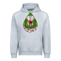 Heather Grey baseball and western roses teardrop  2 Urban Hoodie - BundleAndBundleShop