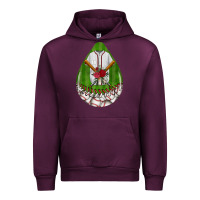Mauve Wine baseball and western roses teardrop  2 Urban Hoodie - BundleAndBundleShop
