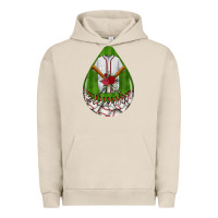 Pigment French Oak baseball and western roses teardrop  2 Urban Hoodie - BundleAndBundleShop
