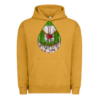 Pigment Peanut Butter baseball and western roses teardrop  2 Urban Hoodie - BundleAndBundleShop