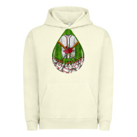 Pigment Pistachio baseball and western roses teardrop  2 Urban Hoodie - BundleAndBundleShop