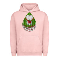 Pigment Salmon baseball and western roses teardrop  2 Urban Hoodie - BundleAndBundleShop