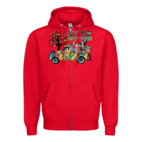 Red autism avareness3 Zipper Hoodie - CowhideDigitalArt