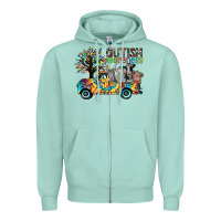Seafoam autism avareness3 Zipper Hoodie - CowhideDigitalArt