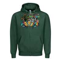 Sports Green autism avareness3 Zipper Hoodie - CowhideDigitalArt