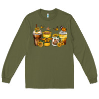 Army Green butterfly coffee cups Long Sleeve Tee - Zillion Design Studio