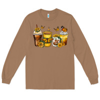 Toasted Coconut butterfly coffee cups Long Sleeve Tee - Zillion Design Studio