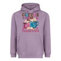 Lavender valentines day coffe is my valentine Heavyweight Hoodie - AdoDesignShop
