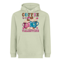 Matcha valentines day coffe is my valentine Heavyweight Hoodie - AdoDesignShop