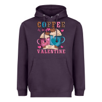 Plum valentines day coffe is my valentine Heavyweight Hoodie - AdoDesignShop