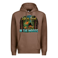 Chestnut life is good in the woods Premium Hoodie - NancyCooperArtShop