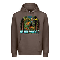 Coffee life is good in the woods Premium Hoodie - NancyCooperArtShop