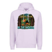 Lilac life is good in the woods Premium Hoodie - NancyCooperArtShop