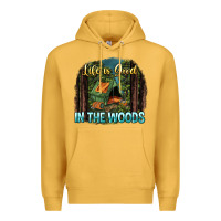Mustard life is good in the woods Premium Hoodie - NancyCooperArtShop