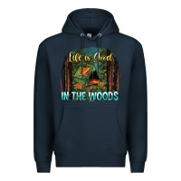 Navy life is good in the woods Premium Hoodie - NancyCooperArtShop