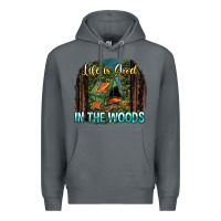 Rock life is good in the woods Premium Hoodie - NancyCooperArtShop