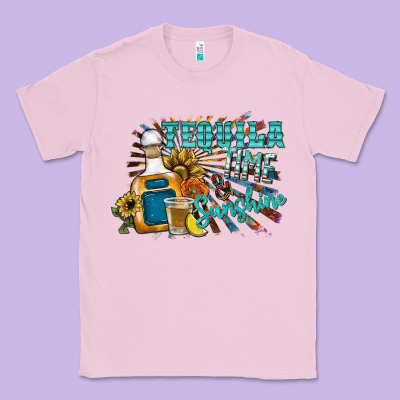 Tequila Time & Sunshine Classic Tee Designed By Sublimationcraftshop