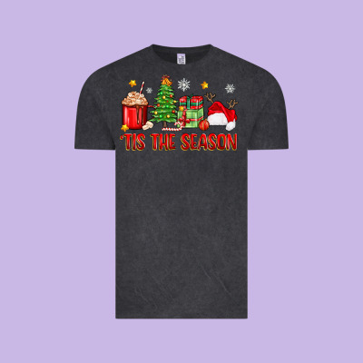 'tis The Season Christmas Vintage Tee Designed By Zillion Design Studio