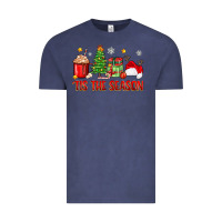Vintage Denim 'tis the season christmas Vintage Tee - Zillion Design Studio