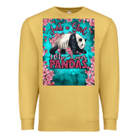 Antique Gold just a girl who loves pandas Premium Sweatshirt - LillyAllenDesigns