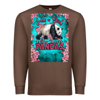 Chestnut just a girl who loves pandas Premium Sweatshirt - LillyAllenDesigns