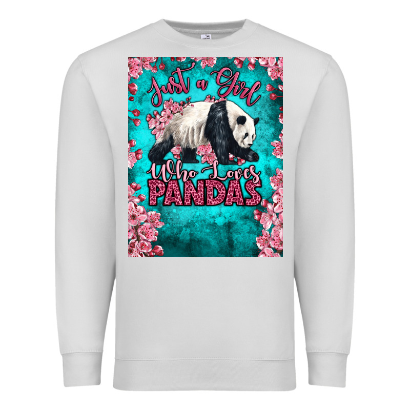 Just A Girl Who Loves Pandas Premium Sweatshirt by LillyAllenDesigns | Teevron