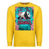 Lemon just a girl who loves pandas Premium Sweatshirt - LillyAllenDesigns