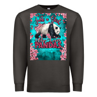 Smoke just a girl who loves pandas Premium Sweatshirt - LillyAllenDesigns