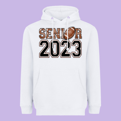 Senior 2023 American Football Heavyweight Hoodie Designed By Adodesignshop