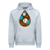 Heather Grey baseball and western roses teardrop  1 Urban Hoodie - BundleAndBundleShop