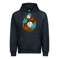 Navy baseball and western roses teardrop  1 Urban Hoodie - BundleAndBundleShop