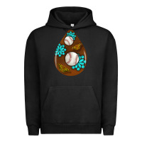 Pigment Black baseball and western roses teardrop  1 Urban Hoodie - BundleAndBundleShop