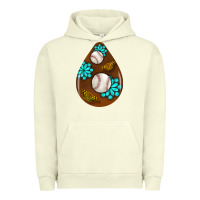 Pigment Pistachio baseball and western roses teardrop  1 Urban Hoodie - BundleAndBundleShop
